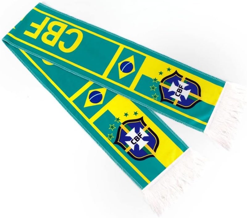 ISFIBA 2-pack Of Soccer National Team Scarves,Soccer Fans Souvenir Double Side Logo Print Scarf,World Top 40 National Team Scarf - Image 1